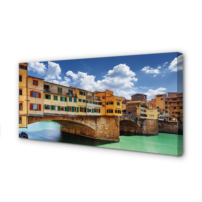 Slika na platnu Italija river mostovi stavbe