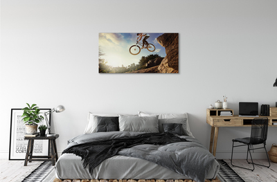 Slika na platnu Mountain bike nebo oblaki
