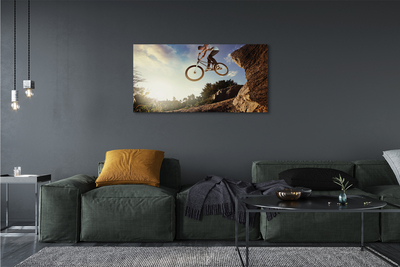 Slika na platnu Mountain bike nebo oblaki