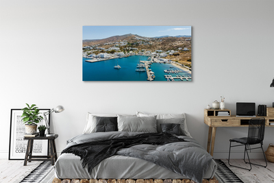 Slika na platnu Grčija obala gorsko mesto