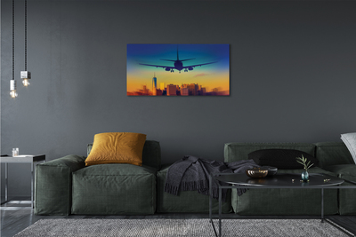 Slika na platnu Mesto oblak letalo zahod