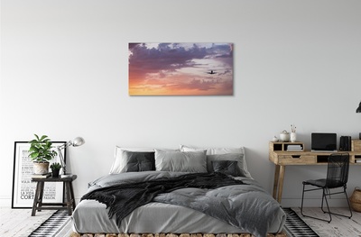 Slika na platnu Oblaki letala nebo luč