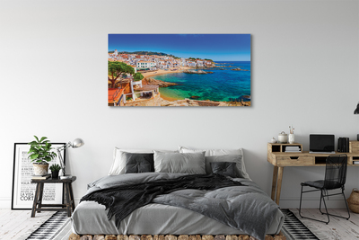 Slika na platnu Španija plaža mesto obala