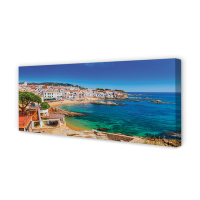 Slika na platnu Španija plaža mesto obala