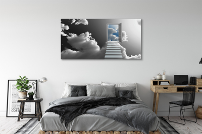 Slika na platnu Stopnice oblaki vrata