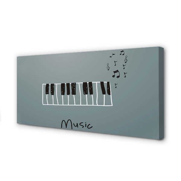 Slika na platnu Klavir opombe
