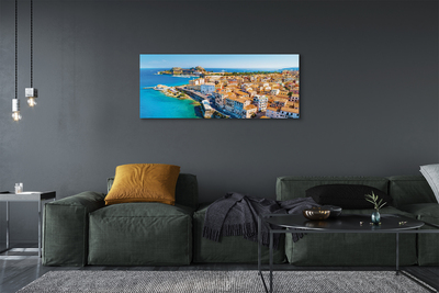 Slika na platnu Grčija morska obala mesto
