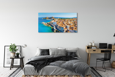 Slika na platnu Grčija morska obala mesto