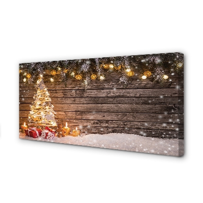 Slika na platnu Božično drevo decoration sneg