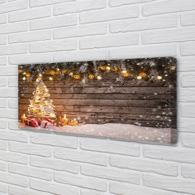 Slika na platnu Božično drevo decoration sneg