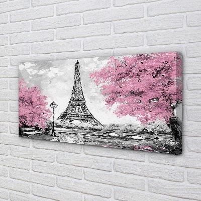 Slika na platnu Pariz spomladi drevo