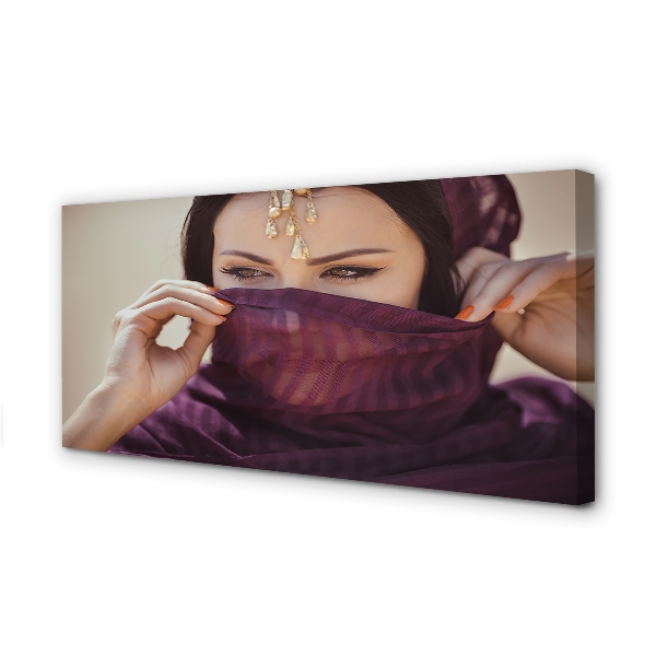 Slika na platnu Ženska vijolična material