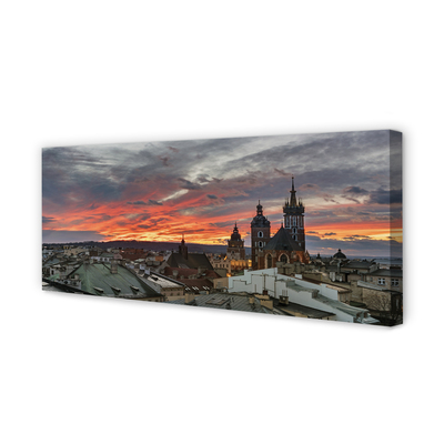 Slika na platnu Krakov sunset panorama