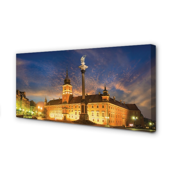 Slika na platnu Varšava old town sunset