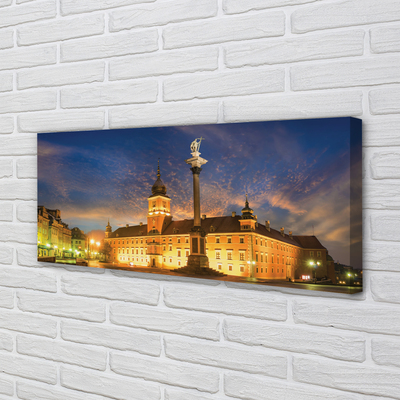 Slika na platnu Varšava old town sunset