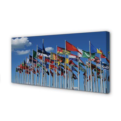 Slika na platnu Različne zastave