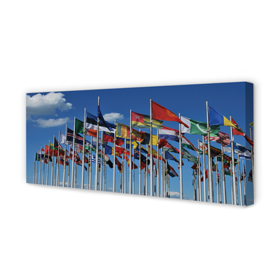 Slika na platnu Različne zastave