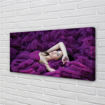 Slika na platnu Ženska vijolična