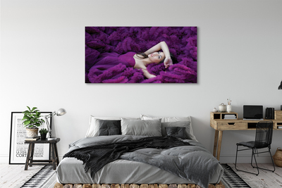 Slika na platnu Ženska vijolična