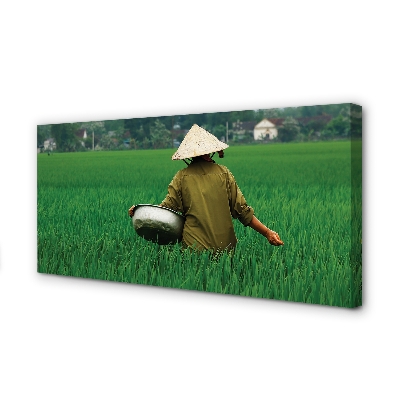 Slika na platnu Človek trava