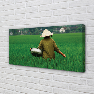Slika na platnu Človek trava