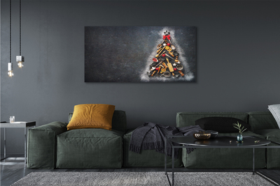 Slika na platnu Božično drevo okraski