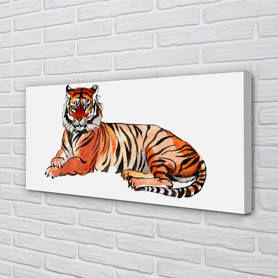 Slika na platnu Poslikano tiger
