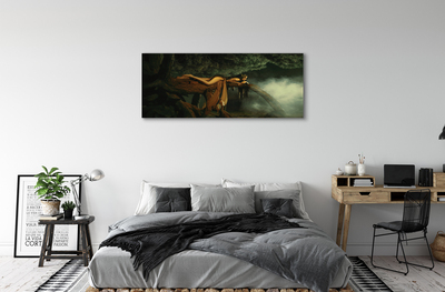 Slika na platnu Ženska drevesa oblaki
