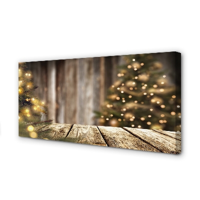 Slika na platnu Deske za božična drevesa luči