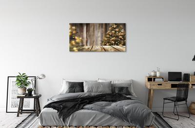 Slika na platnu Deske za božična drevesa luči