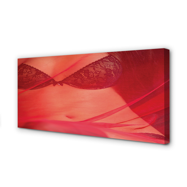 Slika na platnu Ženska v rdečem tila