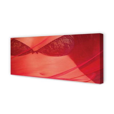 Slika na platnu Ženska v rdečem tila