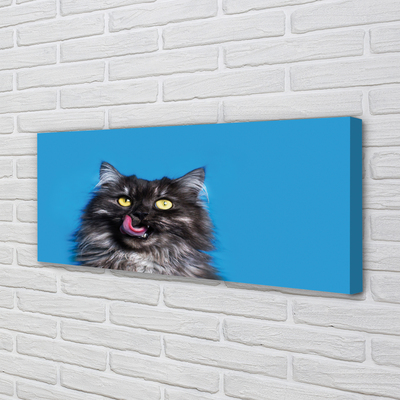 Slika na platnu Oblizujący mačka