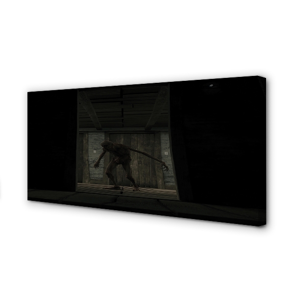 Slika na platnu Zombie temno stavbe