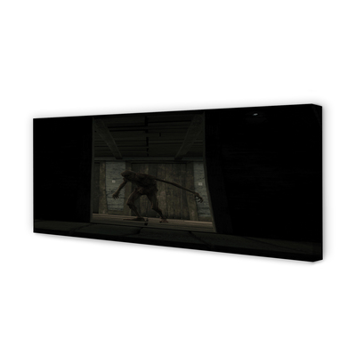 Slika na platnu Zombie temno stavbe