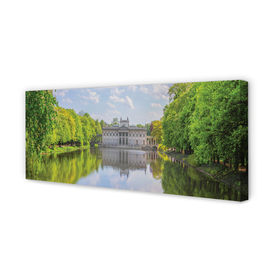 Slika na platnu Varšavska palača gozdnega jezera