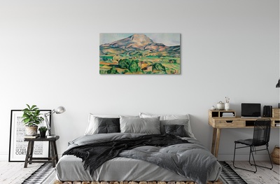 Slika na platnu Art travnik s pogledom na vrh