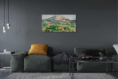 Slika na platnu Art travnik s pogledom na vrh