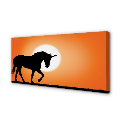 Slika na platnu Sunset unicorn