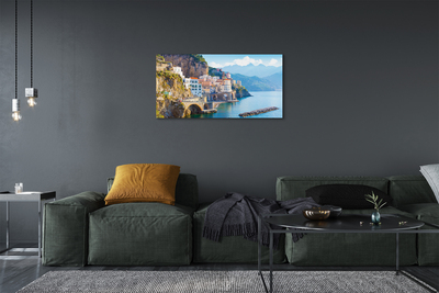 Slika na platnu Italija obala morje stavbe
