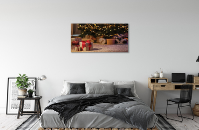 Slika na platnu Darila božično drevo