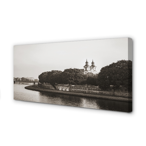 Slika na platnu Krakov reka most