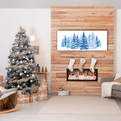 Slika na platnu Božično drevo Snow Zima