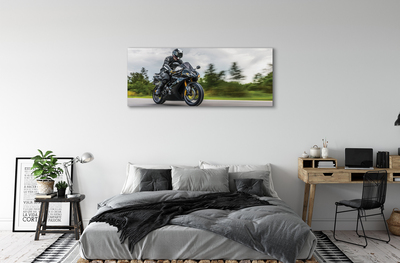 Slika na platnu Motorcycle cestni oblaki nebo