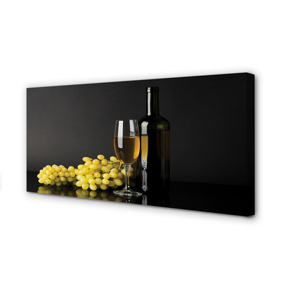 Slika na platnu Steklenica vina sadja