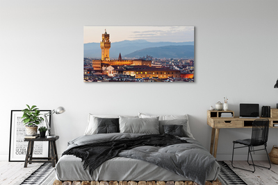 Slika na platnu Italija grad sunset panorama