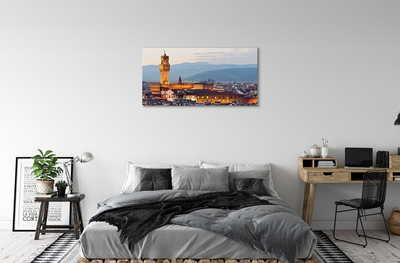 Slika na platnu Italija grad sunset panorama