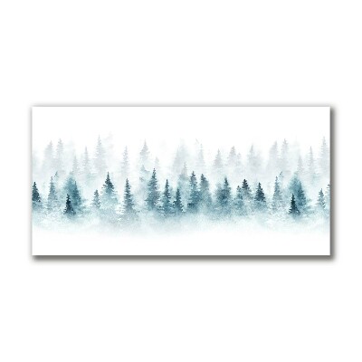 Slika na platnu Gozd božični drevo sneg