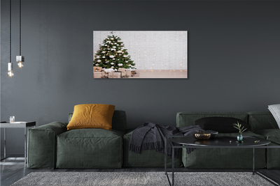 Slika na platnu Božično drevo dekoracijo darila
