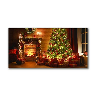 Slika na platnu Božično drevo Božični darilo